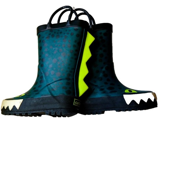 Carter's Baby Toddler Boys Green MONSTER Rainboot CAMO Rain Boots for Ki… - Picture 4 of 6